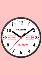اسکرین شات 3 برنامه Light Analog Clock-7