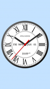 اسکرین شات برنامه Roman Analog Clock-7 3