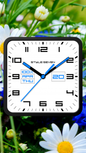 اسکرین شات برنامه Square Analog Clock-7 2