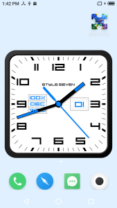 اسکرین شات 6 برنامه Square Analog Clock-7