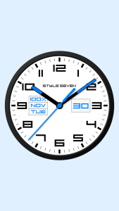 اسکرین شات 4 برنامه Square Analog Clock-7