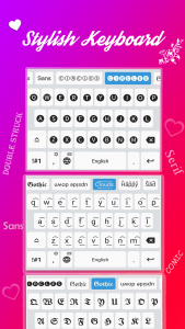 اسکرین شات برنامه Stylish Text Font Keyboard 2