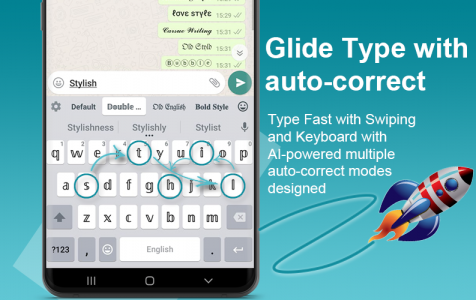 اسکرین شات برنامه Stylish Keyboard-Fonts & Theme 5