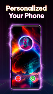 اسکرین شات 6 برنامه Color Call Screen: Call Themes