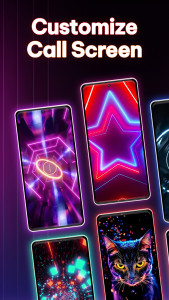 اسکرین شات 1 برنامه Color Call Screen: Call Themes