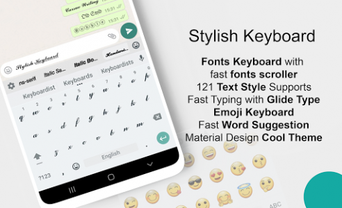 اسکرین شات برنامه Stylish Text - Fonts & Keyboard 2