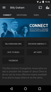 اسکرین شات برنامه Billy Graham Evangelistic Assn 1
