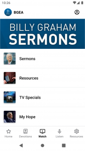 اسکرین شات 3 برنامه Billy Graham Evangelistic Assn