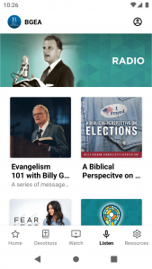 اسکرین شات 4 برنامه Billy Graham Evangelistic Assn