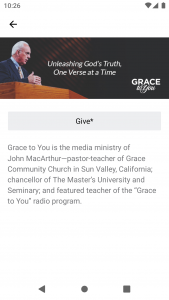 اسکرین شات 3 برنامه GTY Sermons