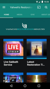اسکرین شات برنامه Yahweh's Restoration Ministry 1