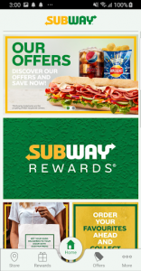 اسکرین شات برنامه Subway® - Official App 1