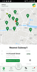 اسکرین شات برنامه Subway® - Official App 7