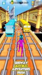 اسکرین شات بازی Subway Lady Bug Dash - Adventure Cat Noir Run 5