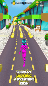 اسکرین شات بازی Subway Lady Bug Dash - Adventure Cat Noir Run 8