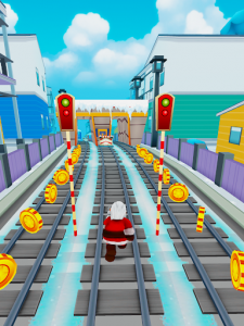 اسکرین شات بازی Subway Santa Xmas Run 3