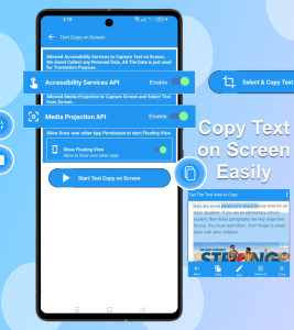 اسکرین شات 3 برنامه Copy Text on Screen