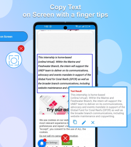 اسکرین شات برنامه Copy Text on Screen 4