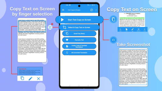 اسکرین شات برنامه Copy Text on Screen 1