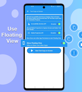 اسکرین شات 2 برنامه Copy Text on Screen