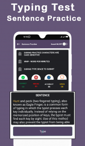 اسکرین شات برنامه Typing Speed Test -Typing Game 4