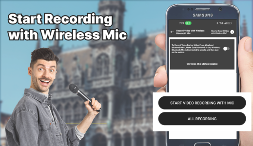 اسکرین شات 4 برنامه Wireless Mic Video Recording