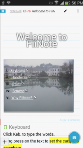 اسکرین شات برنامه FiiWrite 1