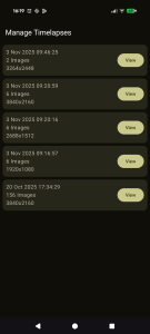 اسکرین شات 4 برنامه Time-Lapse Creator