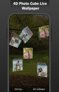 اسکرین شات 4 برنامه 4D Photo Cube Live Wallpaper