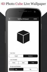 اسکرین شات برنامه 4D Photo Cube Live Wallpaper 4