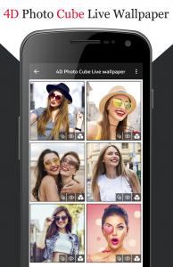 اسکرین شات برنامه 4D Photo Cube Live Wallpaper 1