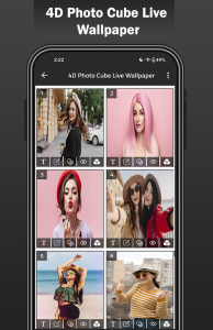 اسکرین شات 2 برنامه 4D Photo Cube Live Wallpaper