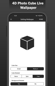 اسکرین شات 3 برنامه 4D Photo Cube Live Wallpaper