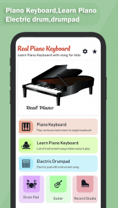 اسکرین شات 1 برنامه Real Piano-Piano Keyboard