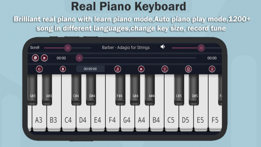 اسکرین شات برنامه Real Piano-Piano Keyboard 4