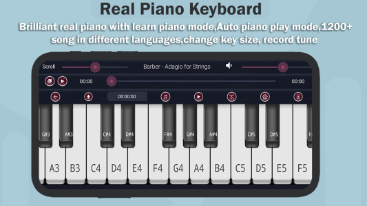اسکرین شات 4 برنامه Real Piano-Piano Keyboard