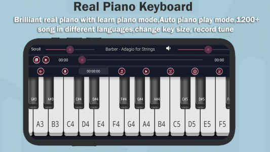 اسکرین شات 4 برنامه Real Piano-Piano Keyboard