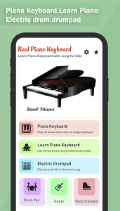 اسکرین شات 1 برنامه Real Piano-Piano Keyboard