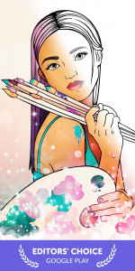 اسکرین شات 1 برنامه Recolor - Adult Coloring Book