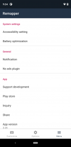 اسکرین شات برنامه Remap keys & floating button 7