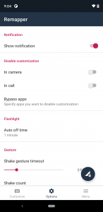 اسکرین شات برنامه Remap keys & floating button 6