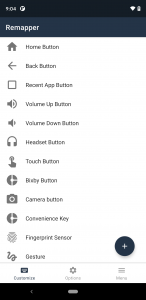 اسکرین شات برنامه Remap keys & floating button 1