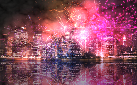 اسکرین شات برنامه Fireworks Plus Live Wallpaper 2