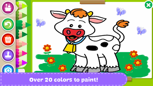 اسکرین شات 2 برنامه Paint and Learn Animals