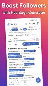 اسکرین شات 2 برنامه in Tags - AI Hashtag generator