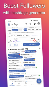 اسکرین شات برنامه in Tags - AI Hashtag generator 2