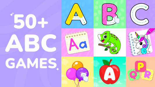 اسکرین شات 1 بازی ABC Tracing alphabets for kids