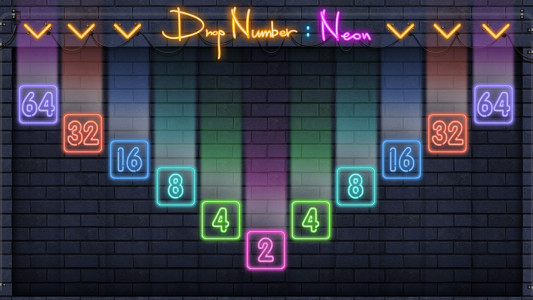 اسکرین شات بازی Drop Number : Neon 2048 1
