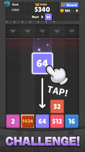 اسکرین شات 2 بازی Drop The Number® : Merge Game