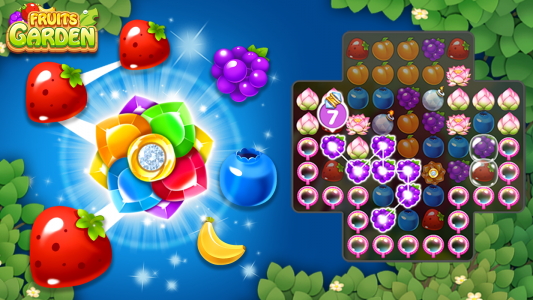 اسکرین شات بازی Fruits Garden : Merge Puzzle 3